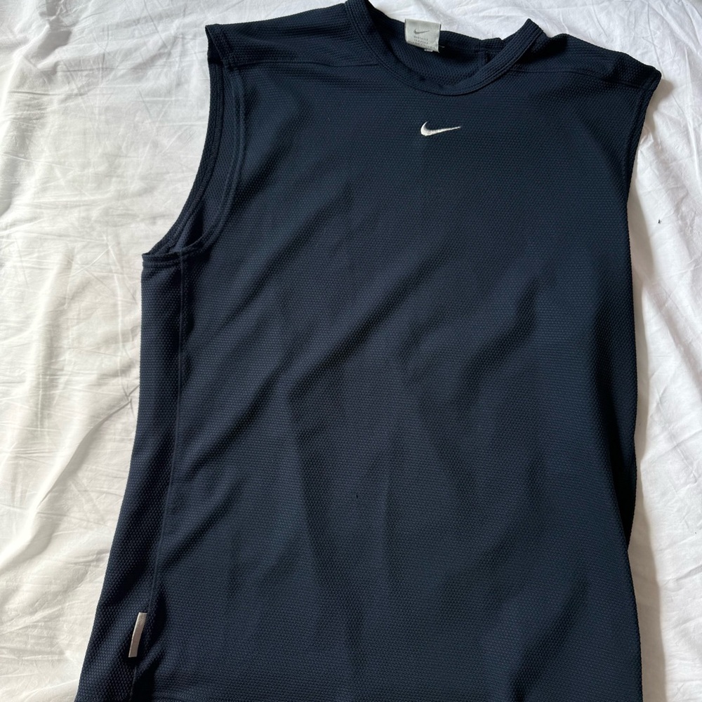 Vintage Nike Mid Check Logo Sleeveless Shirt